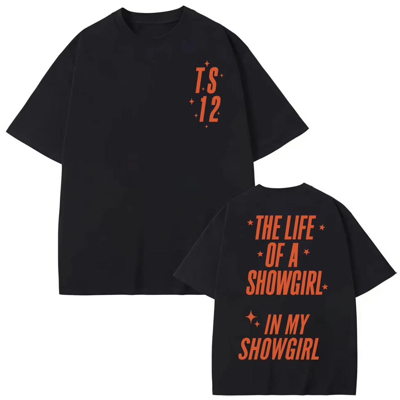

The Life of A Showgirl New Album T-shirts Fashion Y2k Aesthetic Short Sleeve T-shirt Men Women High Quality Cotton T Shirt S