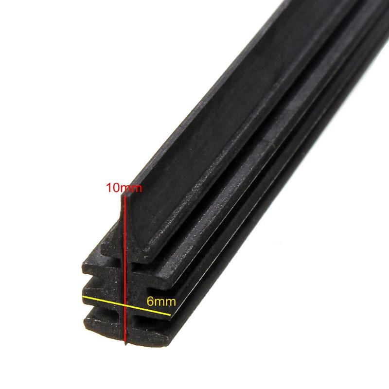 1/2Pcs Car Bus Rubber Frameless Windshield Wash Wiper Blade Universal Cut To Size Car Accessories For boneless wipers