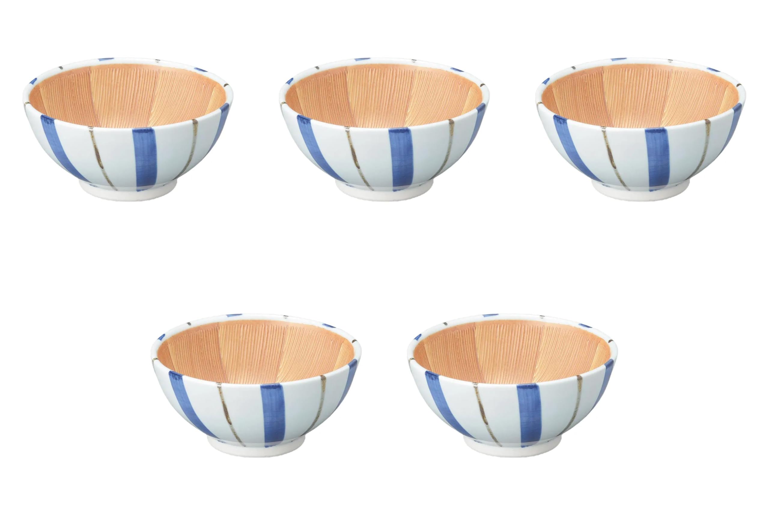 

Set of 5 Tokusa Deep Mouth x Made in Setomonohonpo Mortars, (Large) [16.5 7.5 cm] Mortars, Japan,