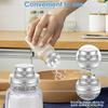 6Pcs Mason Jar Shaker Lids Caps Stainless Steel Shaker Cap with Sealing Silicone Gasket Glass Jar Shaker Lid for Spices Cocktail