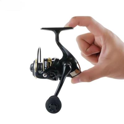 Nuovo mini mulinello da pesca serie 500/800 forza frenante 5 kg impugnatura in EVA mulinello da pesca leggero 12+1BB rapporto di trasmissione ad alta velocità 5,2:1 bobina in lega con testa in metallo
