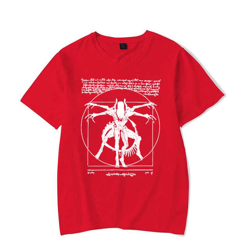 Alien Men's T-Shirt - Gamer T-Shirt Da Vinci Print Women Tops Fashion Tshirt