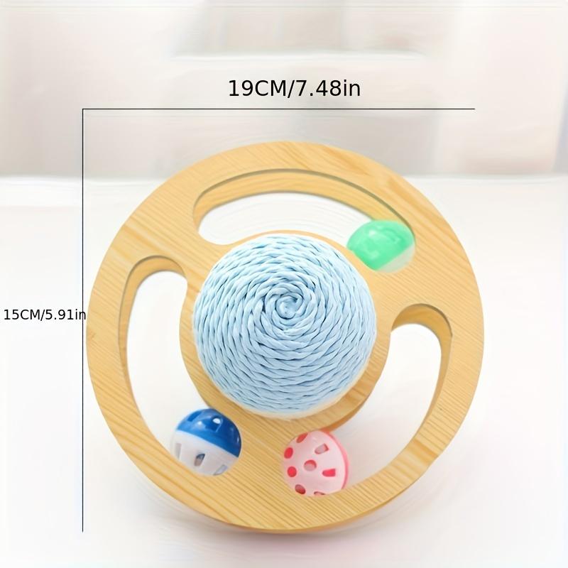 

Прочная когтеточка для кошек с шариком Planet Design и вращающимися дисками 19cm*19cm*15cm blue