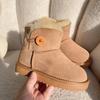 2025 Sheepskin & Wool Kids' Genuine Leather Non-slip Snow Boots for Parent-Child