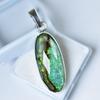 Natural Opal Pendant 20.4 ct Oval 925 Sterling Silver October Birthstone for Gem Collections