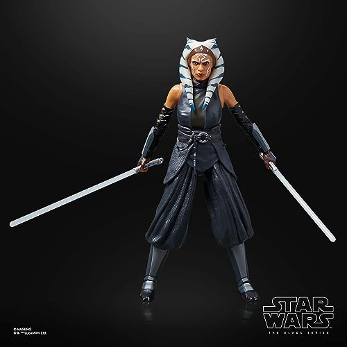Hasbro Star Wars Black Series Ahsoka Tano, Star Wars "Ahsoka" 6-inch (15 Cm) Action Figure, Ages 4 and Up, F7038, Authentic