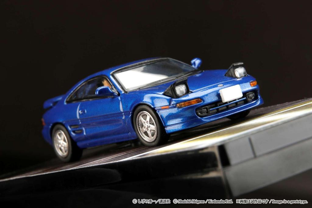 Hobby Japan Scale Toyota MR2 D VS Takumi Kai Kogashira with Driver Figure HJ643045D 1/64 (SW20) G-Limited/Initial Fujiwara, (Finished Model)