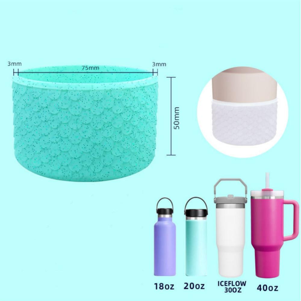 30oz 40oz Silicone Cover for Stanley Quencher Adventure Tumbler with Handle & Stanley IceFlow Protective Bottle Boot Sleeve