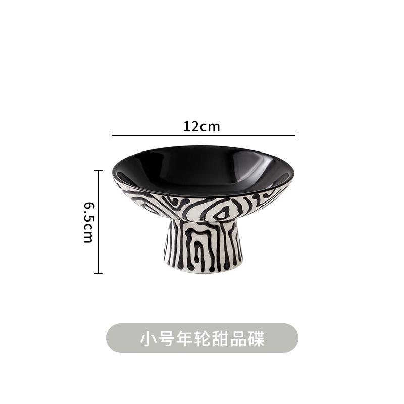

Striped Mug Ceramic Coffee Cup Highball Glass Tray Dessert Bowl Teapot Tea Tray Annual Rings Desktop Storage Mugs Coffee Cups 201-300ml