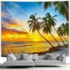 HD-Ocean Landscape Tapestry, Beach Wall and Palm Tree Art for Living Room, Bedroom or Outdoor Home Decor