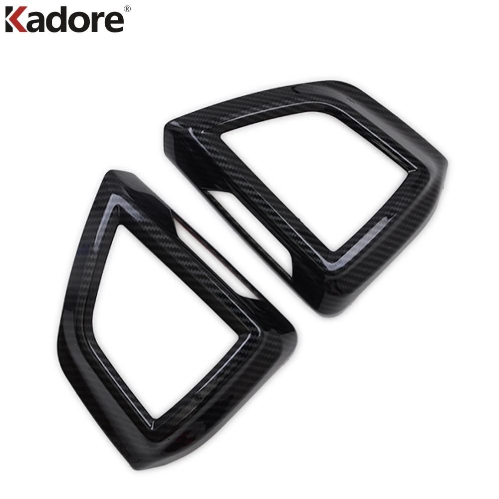 For Subaru XV Crosstrek 2018-  SUV Carbon Fiber Front Side Air Condition Vent Outlet Cover Trim Interior Accessories