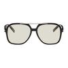 Saint Laurent Logo Aviator Sunglasses Women Sunglasses Black SL545