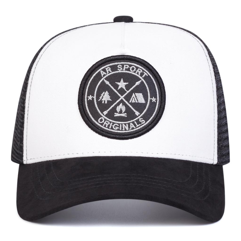 Men Letter Geometric Patterns Embroidered Patchwork Baseball Cap Outdoor Adjustable Sunscreen Leisure Hat Spring Autumn Travel Tourism Beach Vacation