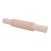 Clay Rolling Pin Grid Texture Wooden Roller Stick Pressing Tool for Pottery Art Projects