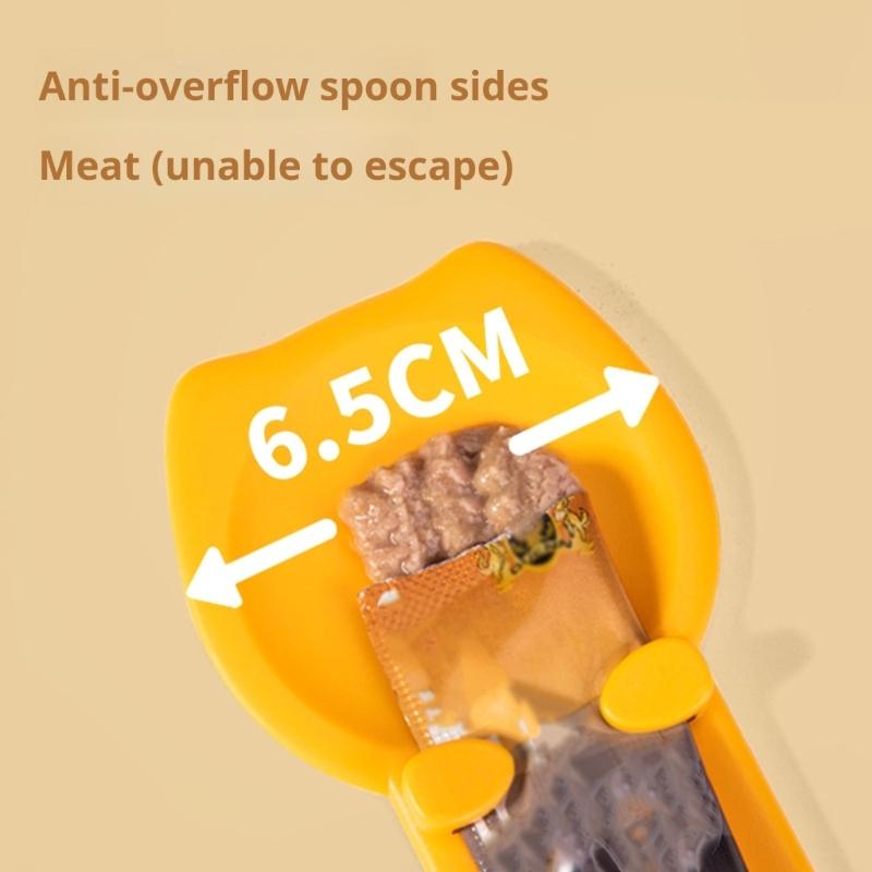 Reusables Silicones Cats Food Dispenser Pet Food Feeders Tool Suitable For Wet Dry Treats And Messes Proof Use