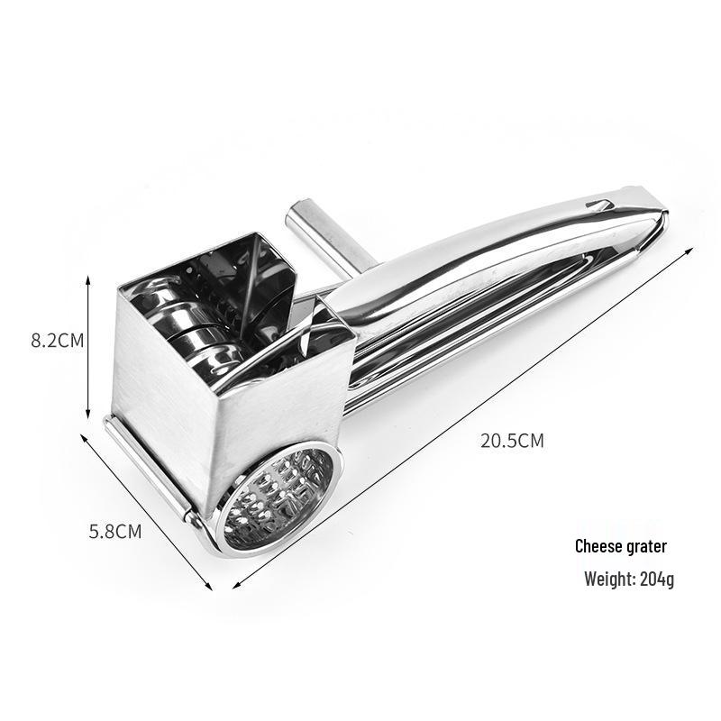 Stainless Steel Hand-Crank Rotary Cheese Grater