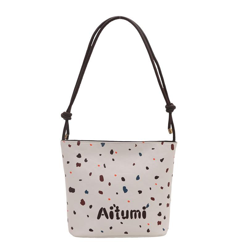 

Женская сумка Модная простая ретро-текстурная сумка через подмышку в иностранном стиле Простая универсальная сумка-ведро для поездок на работу