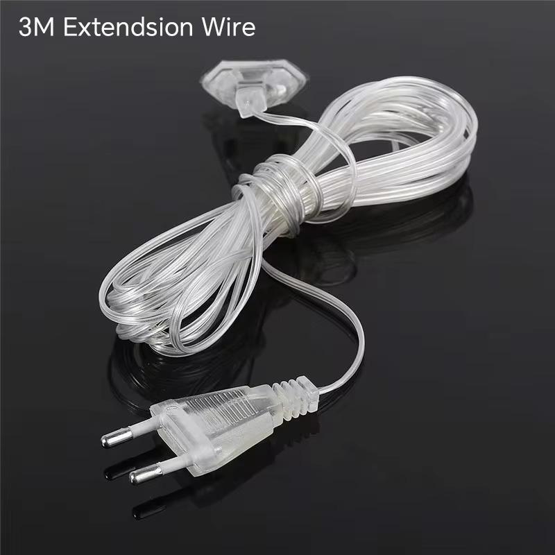 Street Garland On The House Christmas Decorations Ornaments LED Festoon Icicle Curtain Light Droop 0.3m-0.5m EU Plug New Year