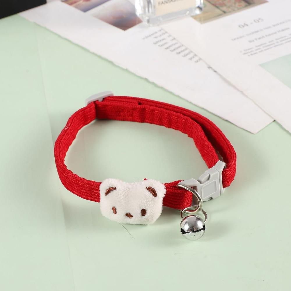 

Corduroy Pet Necklace Lovely Cat Collar High Quality Pet Collar Dog Daily Wear красный