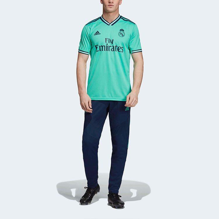 adidas Real Madrid Soccer Jerseys Men's Green Moderate Straight Fit EH5128