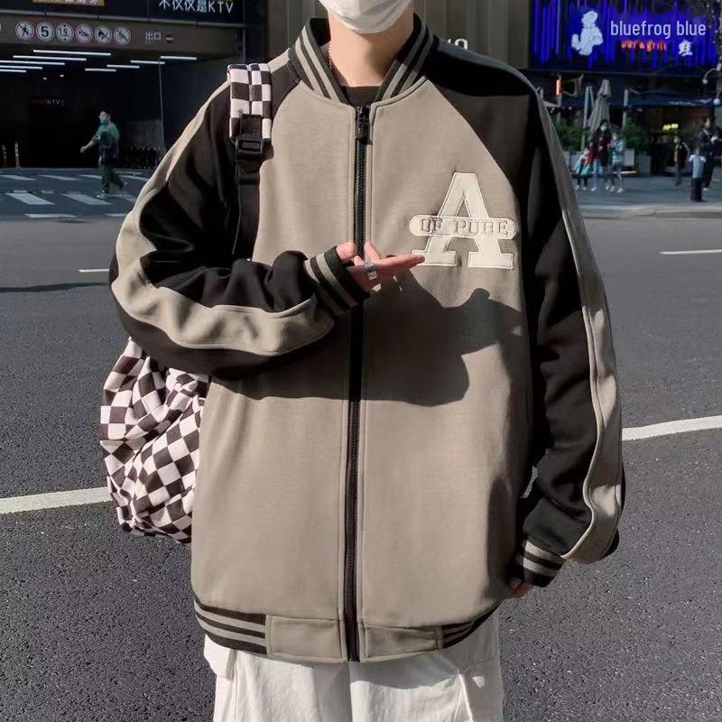 2023 Trendige Herren Baseballjacke im Hong Kong Stil für Frühling und Herbst - Jugendlich und Stilvoll