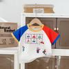 Boys' Patchwork Short-Sleeve T-Shirt - 2026 Summer Style, Round Neck, In Stock