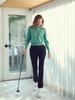 LORDLOAR Elastic Slim Cropped Slacks Black