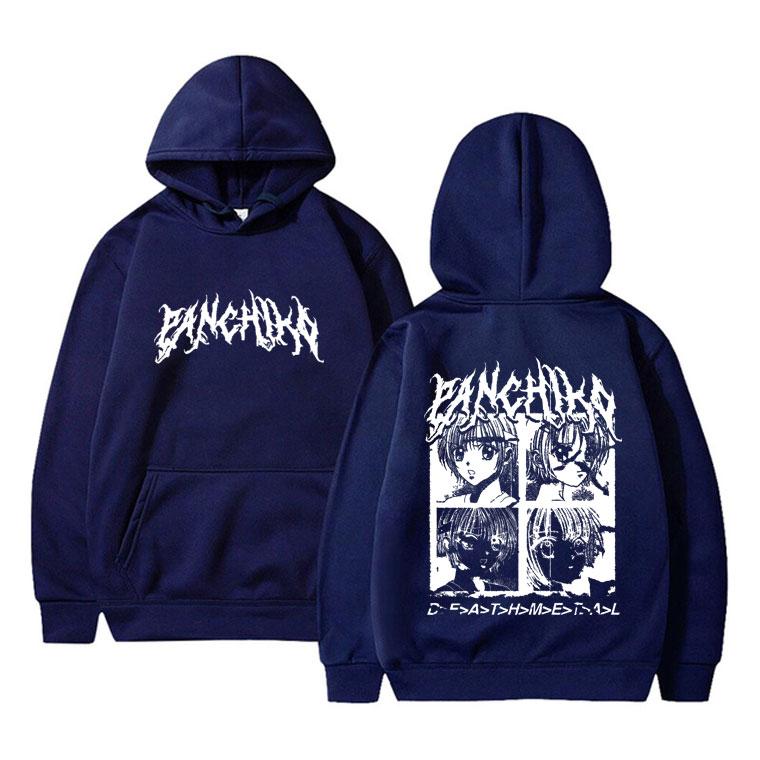 Rockband Panchiko DEATHMETAL Album Grafiskt Tryck Hoodie Unisex Fleece Bomull Sweatshirt Män Kvinnor Vintage Oversized Hoodies