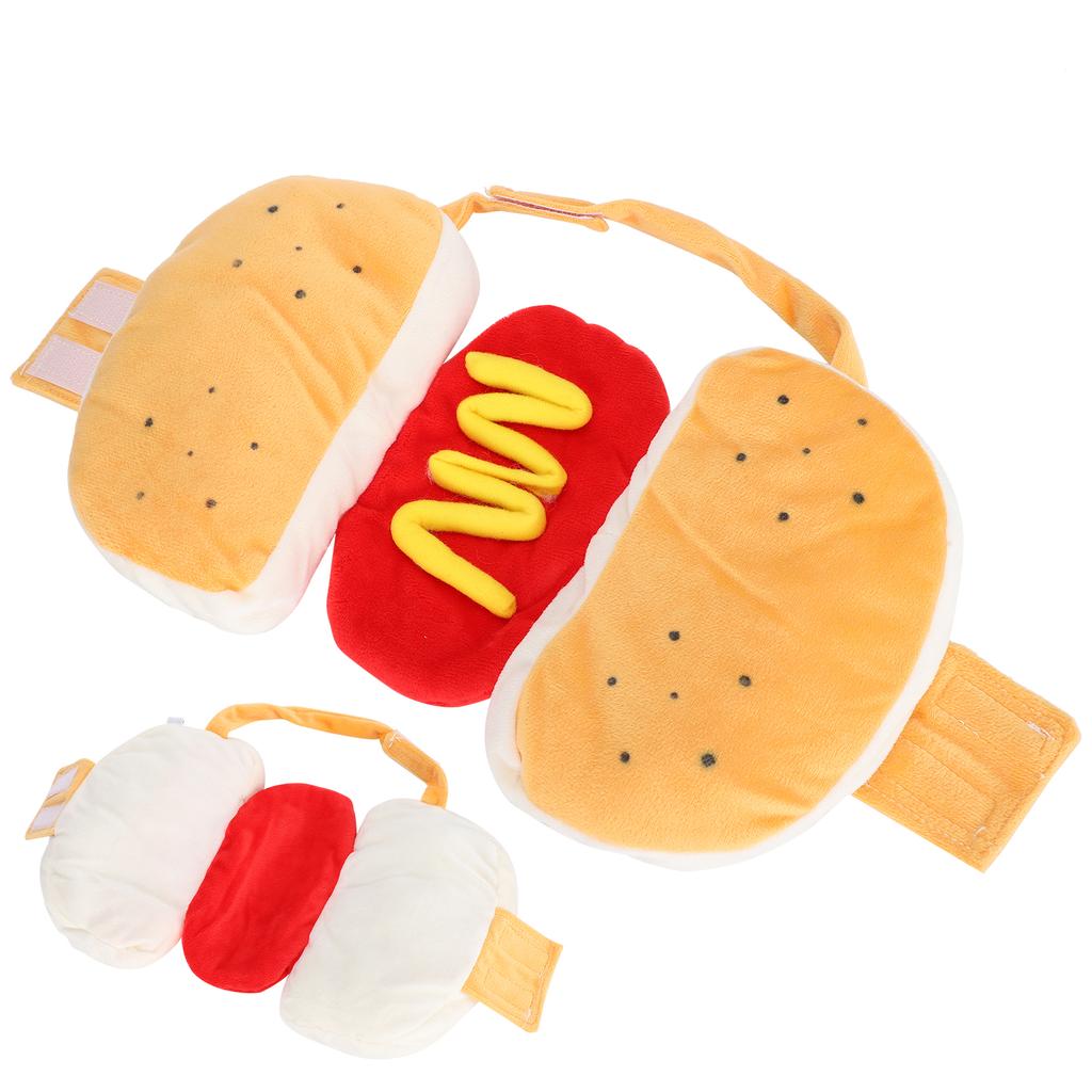Cotton Yellow Pet Hot Dog Dress Hamburger Clothing Warm Clothes Supplies for Dogs