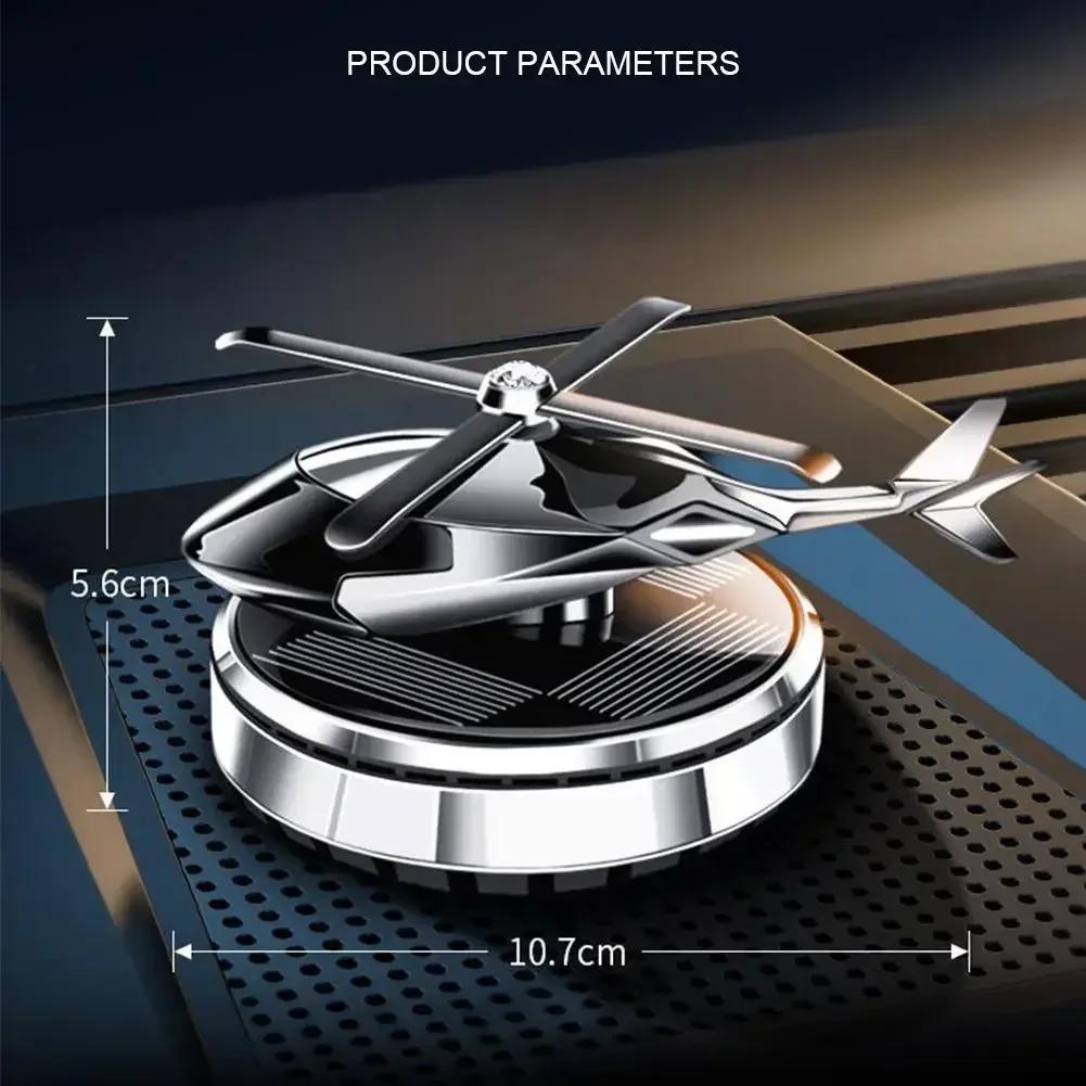 Car Air Fresheners Helicopter Solar Power Plane Fragrance Diffuser Ornament Dashboard Perfume Decoration Car Helicopter