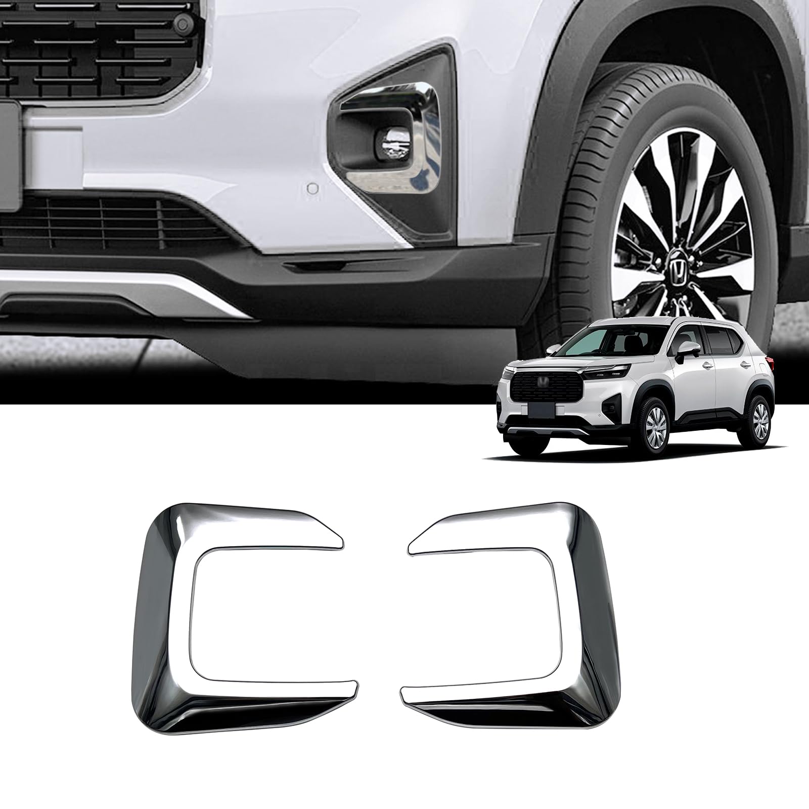 

Совместимо с аксессуарами Honda New DG5 Series Внешние детали Накладка на противотуманную фару Накладка противотуманной фары Защитные детали Дизайн [GIKAKU] WR-V X/Z/Z+