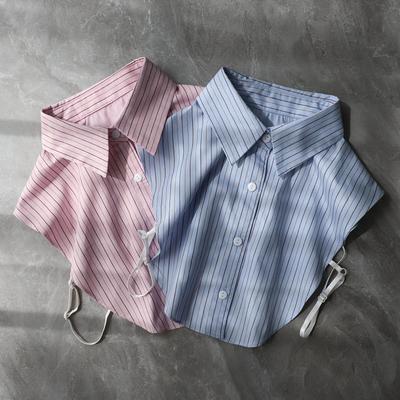 Herren Gestreifter Formeller Anzug Falscher Kragen für Damen Revershemd Abnehmbarer Kragen Pullover Anzüge Abnehmbarer Falscher Kragen Krawatten