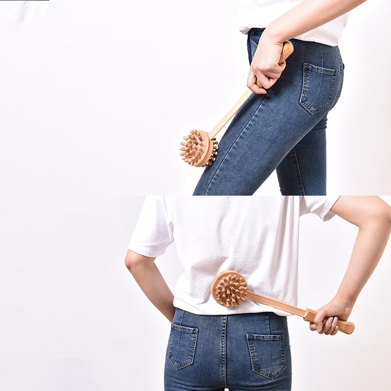 Bamboo Massage Hammer Multifunctional Shoulder Neck Body Muscle Decompression Knocking Relaxation Portable Manual Massage Hammer