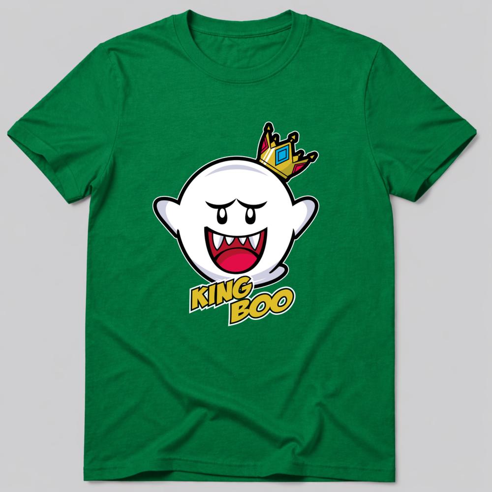 Boo King TShirt Cartoon Crown Character Graphic Tee Unisex