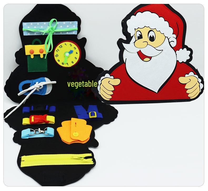 Montessori Dinosaur & Elephant Felt Busy Board Puzzle for Early Childhood Education