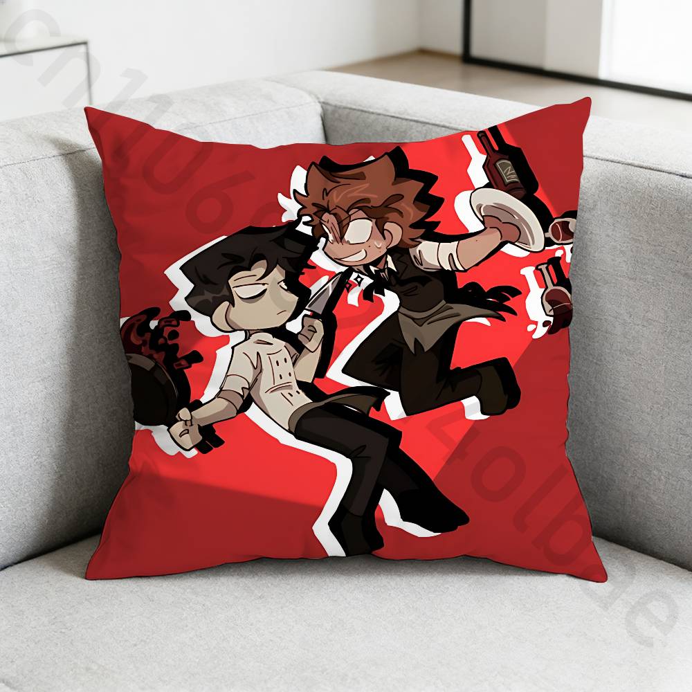 VVincent RRody DDead PPlateS Pillow Case Sofa Living Room Bedroom Headboard Backrest Cushion Square Cushion Nap Time