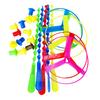 8/16pcs Manual Pushing Threaded Flying Round Disc Colorful Outdoor Bamboo Dragonfly Outdoor Activities Experiments