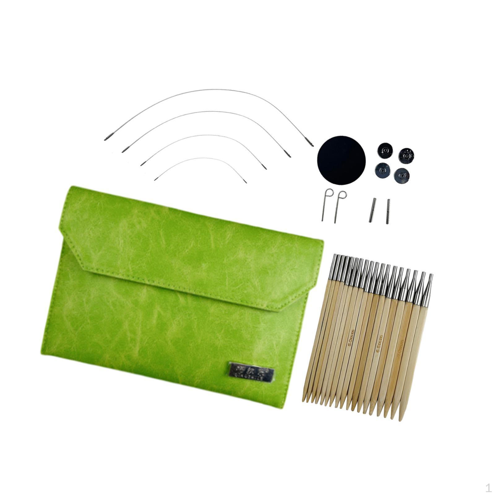 

Иглы швейные принадлежности 9 пар DIY простые в использовании для начинающих друзей вязальщиц зелёный