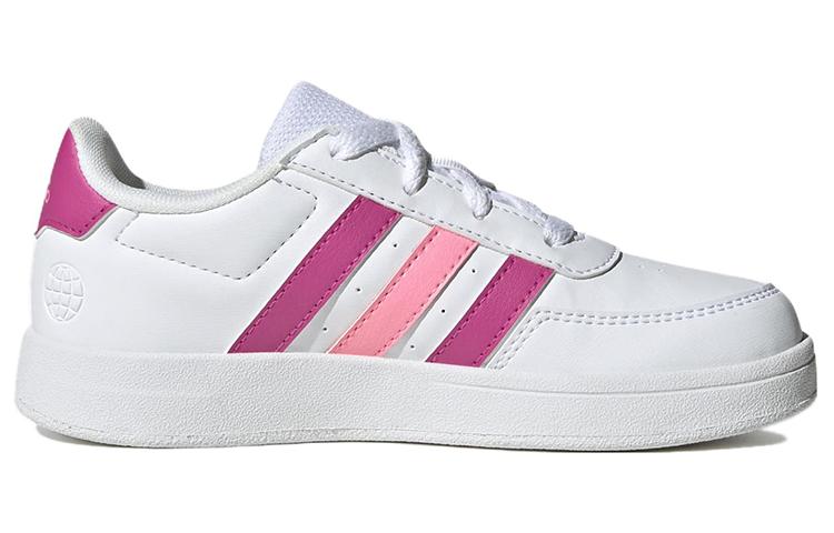adidas Neo Breaknet 2.0 Slip Resistant Low Top Kids' Skateboarding Shoes White Pink Kids' HP8959