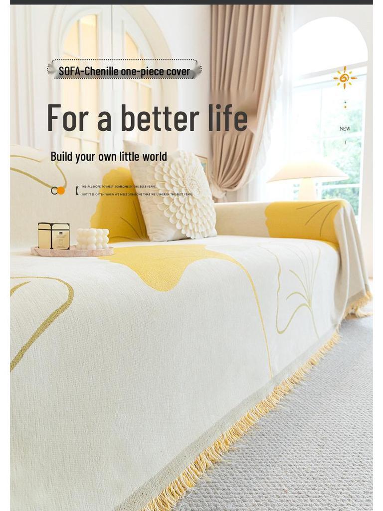 Modern Anti-Cat Scratch Sofa Towel - Universal Four Seasons Cover & Backrest Blanket