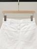 High-End Women's Autumn French Casual A-Line Cargo Pocket Zipper Shorts