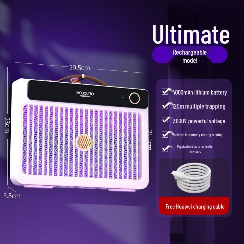 2025 Electric Shock Mosquito Killer Lamp - Portable Outdoor, Wall-Mounted, or Handheld Option