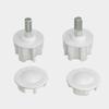 60/65/70/80mm White Awning Drum Round Adapter Awning Tube Adapter Blind Telescopic Sunshades Assembly Accessories