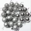24Pcs Christmas Tree Balls Decor Ornament Xmas Party Decorations Glitter Balls  Festival Supplies