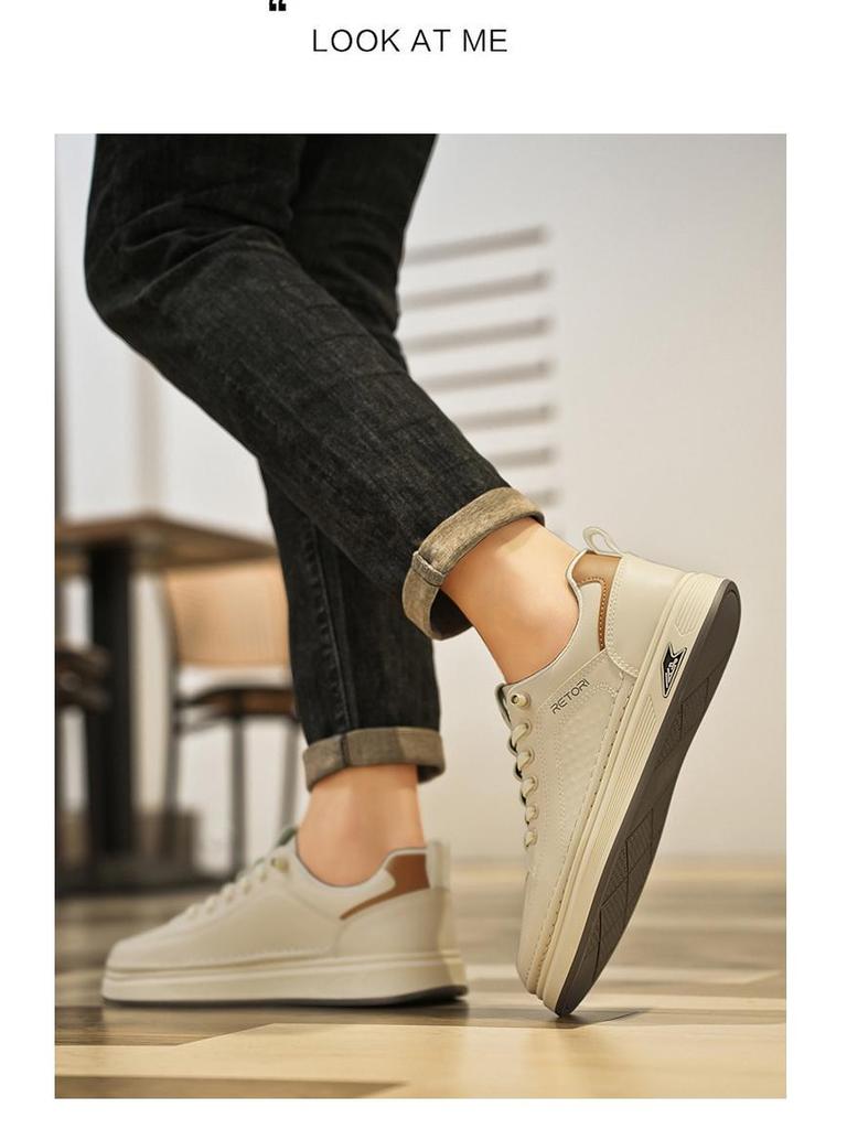 2025 Men's Lightweight Breathable Non-Slip Casual Skate Shoes - Wear-Resistant Fashion for Autumn/Winter Outdoor Sports.