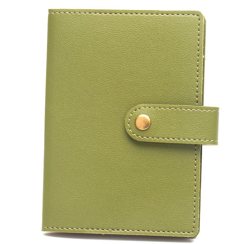 Holiday Travel Accessories Fashion Copper Button Passport Holder Luggage Tag Extra Thick Leather Passport Cover Luggage Tags