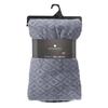 Plaid "3D Losange" flanelle gris ardoise 180x230cm - Atmosphera createur d'interieur