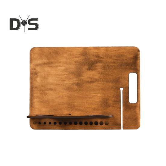 

Настольный мольберт, деревянная доска для рисования со встроенной ручкой для рисования, эскизов, чтения, переносной художественный мольберт, подставка для хранения холста, книги, ноутбука эбеновый