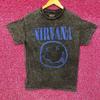 Nirvana Smiley Logo Gray T-Shirt Medium