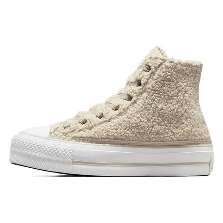 Converse All Star Lift Lace-Up Comfortable Classic High-Top Shoes Women Sneakers Off-White A05509C